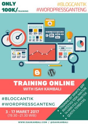 belajar online bersama isah kambali